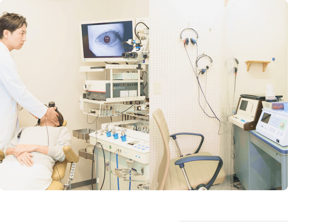 よりよい検査・治療のために防音性の高い聴力検査室を完備